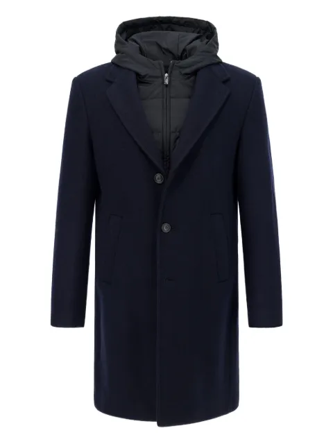 Boggi Milano single-breasted padded coat