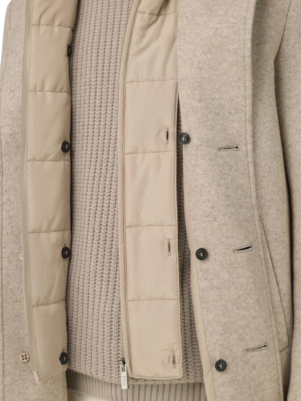 Boggi Milano Gewatteerde jas Beige