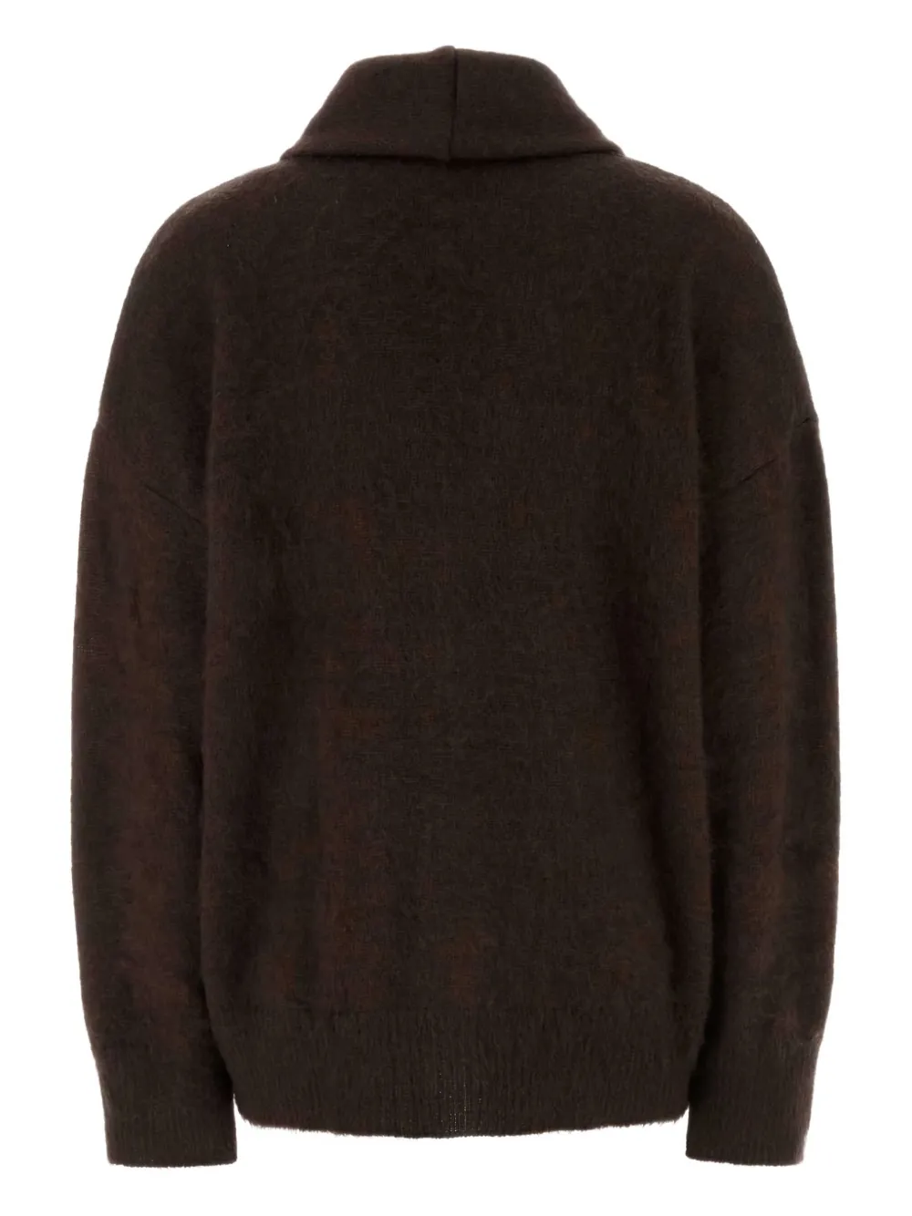 Alberta Ferretti Floral-detail Cardigan In Brown