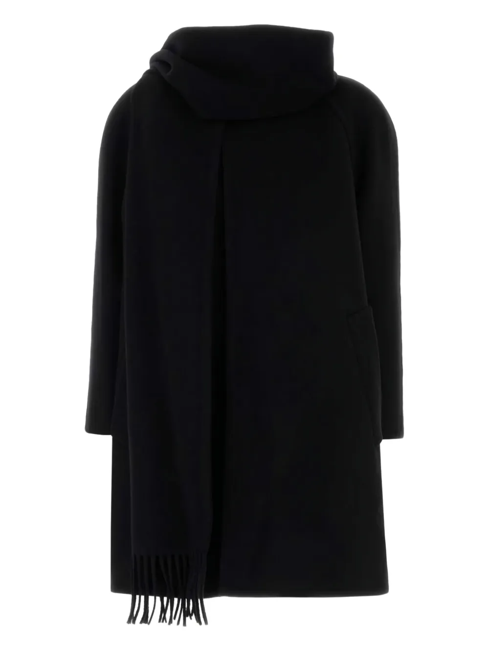 Balenciaga Cappotto con frange - Nero