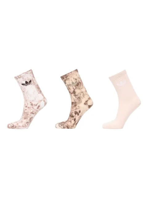 adidas tie-dye crew socks (pack of three)