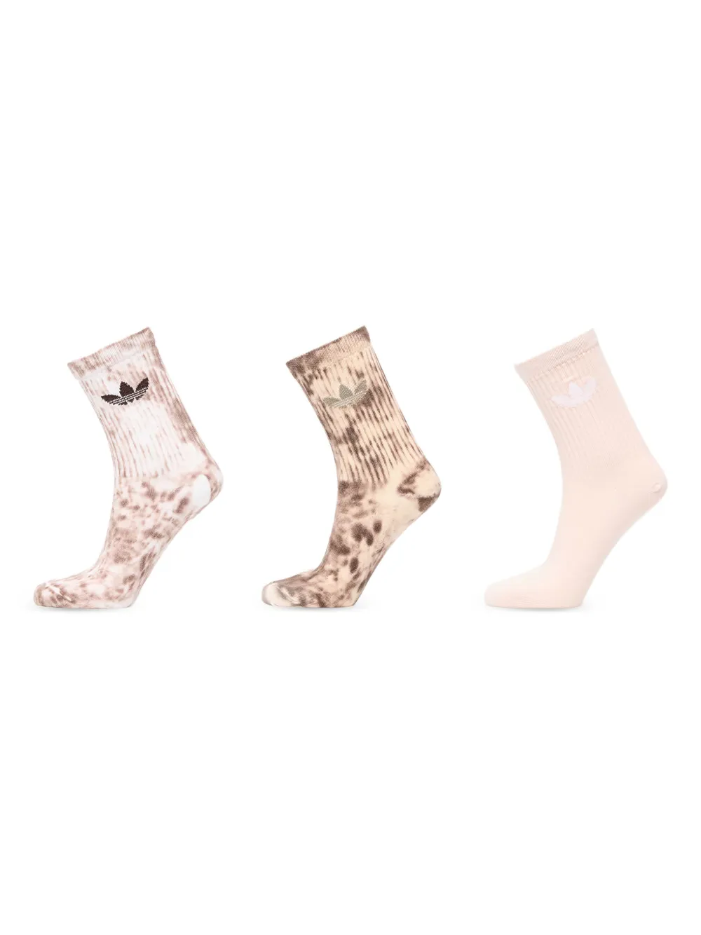 adidas tie-dye crew socks (pack of three) | Neutrals | Image 1