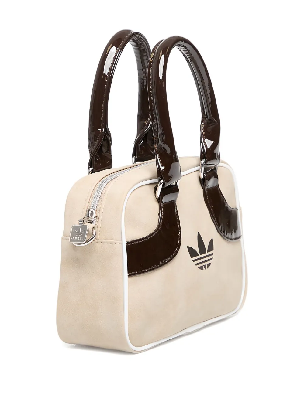Adidas Originals Mini Bowling Logo Tote Bag In Neutral