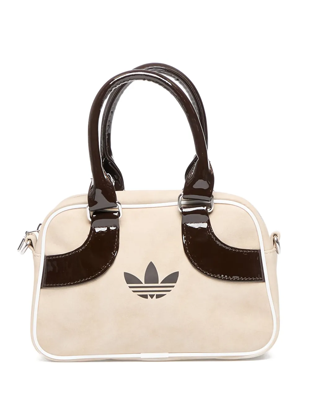 Adidas Originals Mini Bowling Logo Tote Bag In Neutral