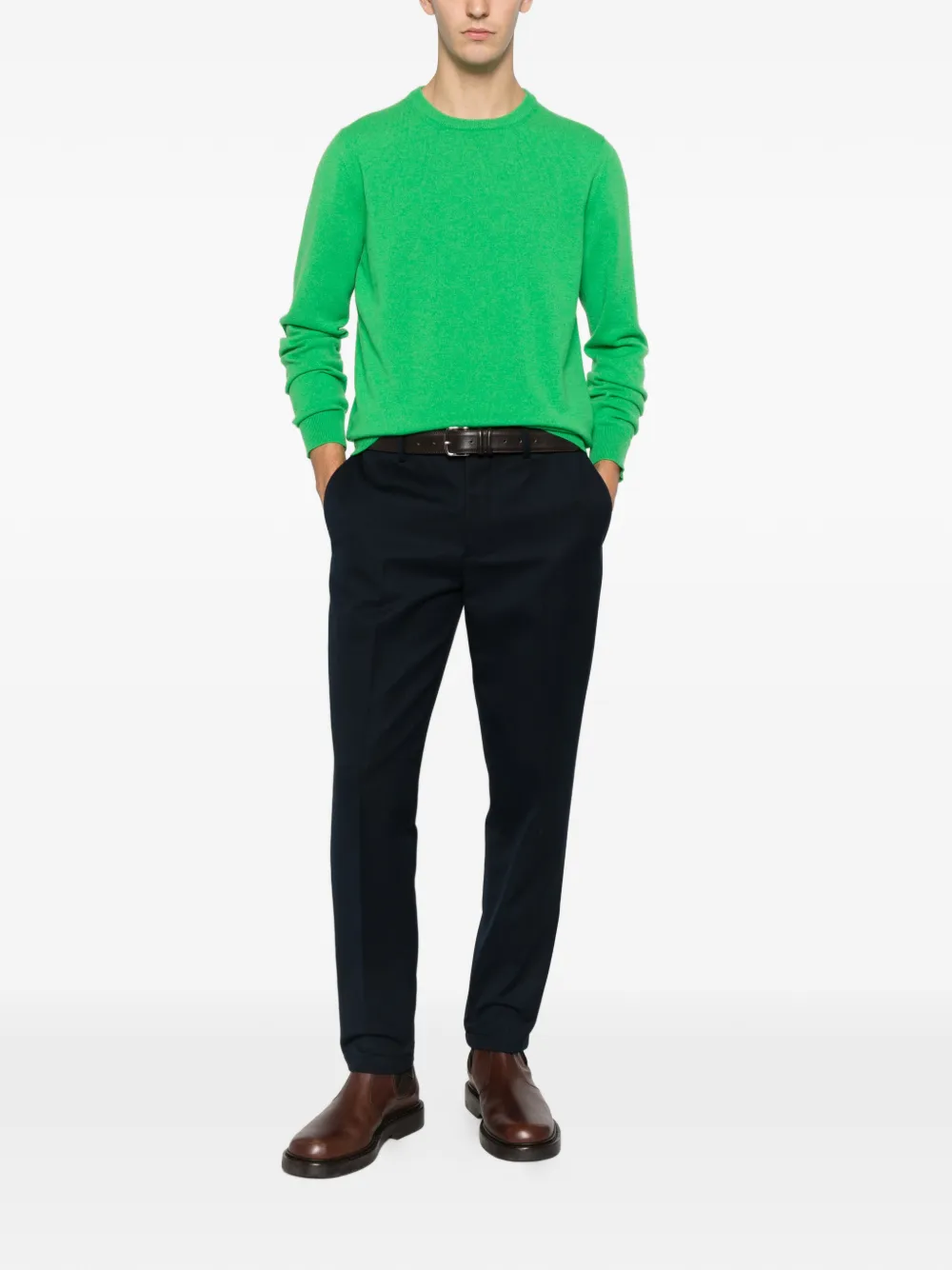 Malo cashmere knitwear - Groen
