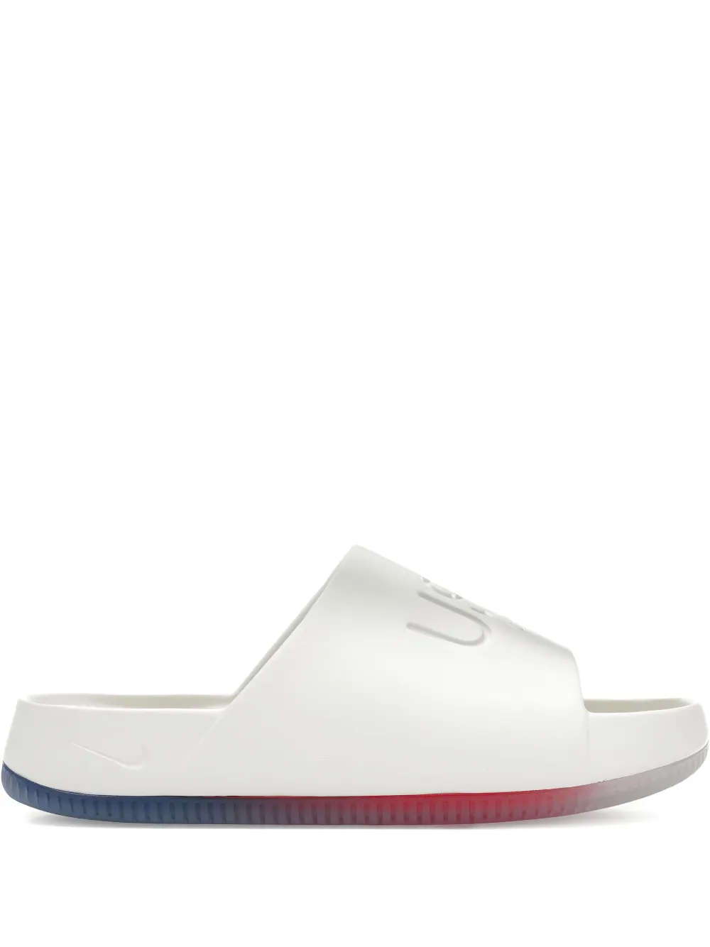 Nike claquettes Calm à design embossé | blanc | Image 1