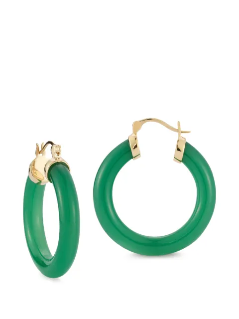 Mateo chalcedony hoop earrings 
