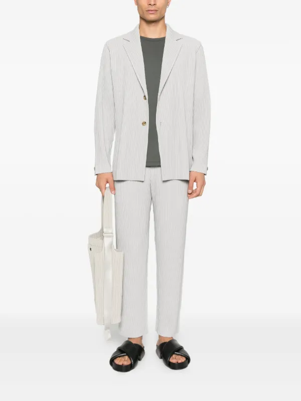 Homme Plissé Issey Miyake シングルジャケット | グレー | FARFETCH JP