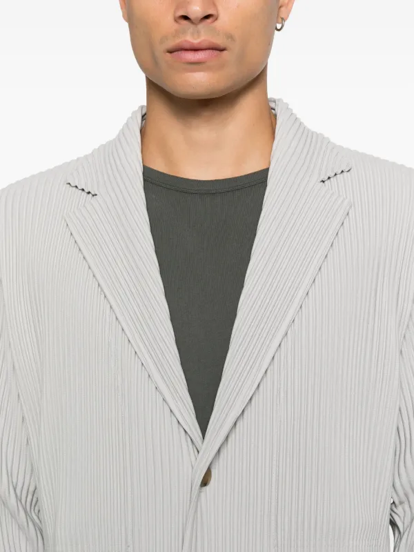 Homme Plissé Issey Miyake シングルジャケット | グレー | FARFETCH JP