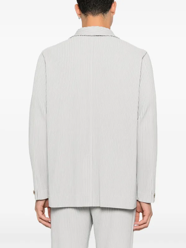 Homme Plissé Issey Miyake シングルジャケット | グレー | FARFETCH JP