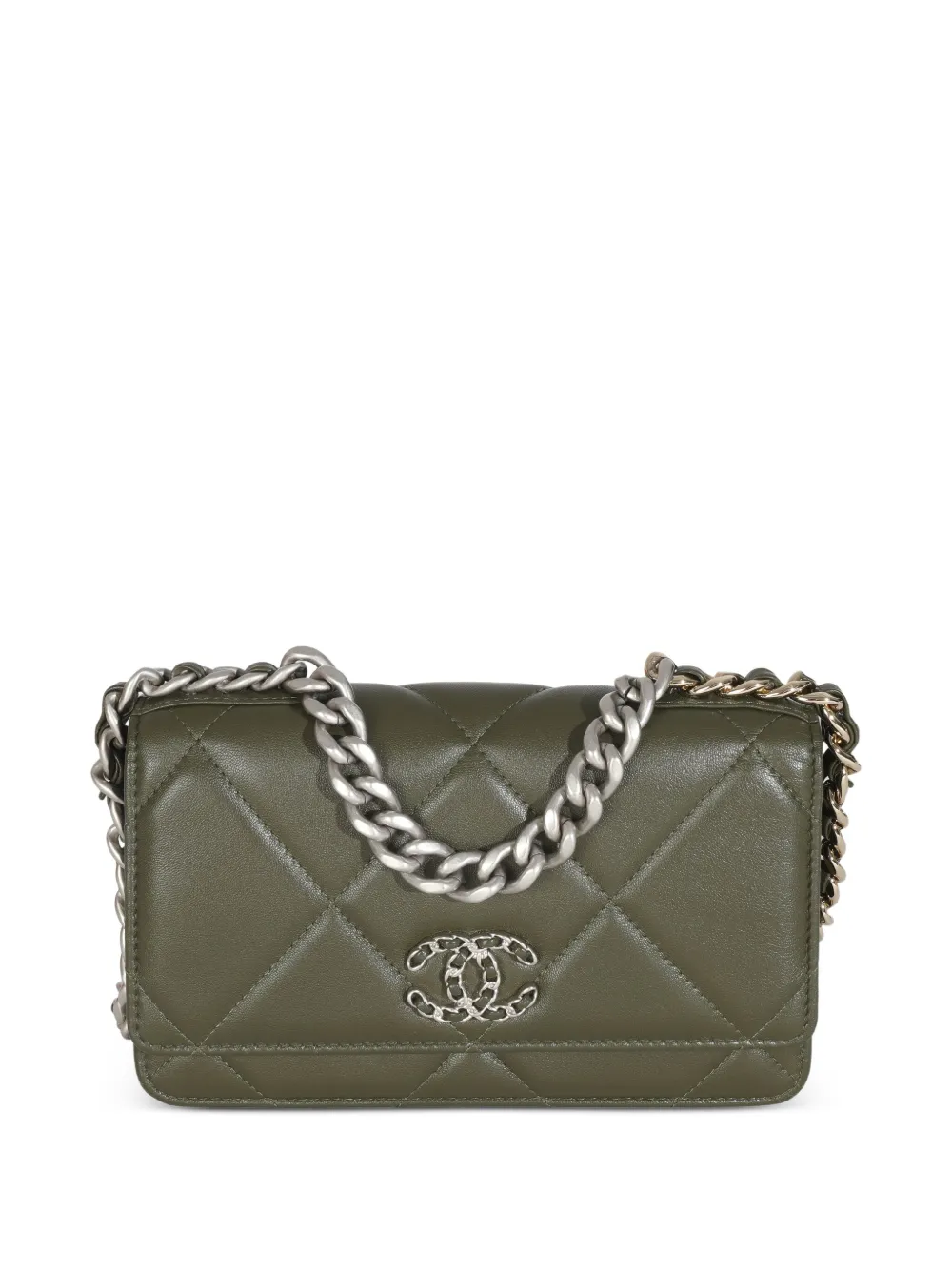 CHANEL Pre-Owned 2021-2023 19 Wallet On Chain shloulder bag | Pre-Owned | Image 2