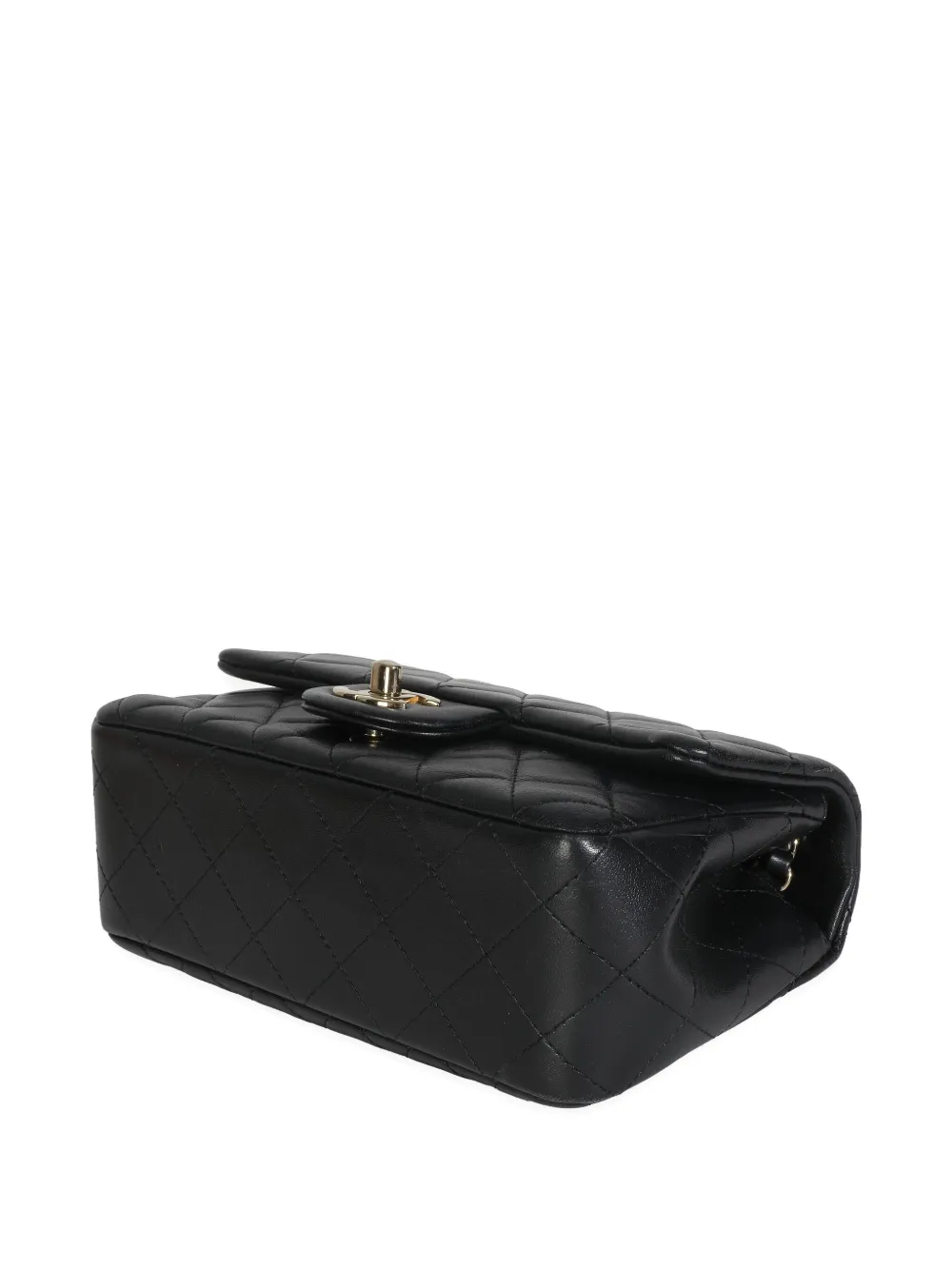 CHANEL Pre-owned 2021-2023 Mini Flap Quilted-leather Shoulder Bag In Black