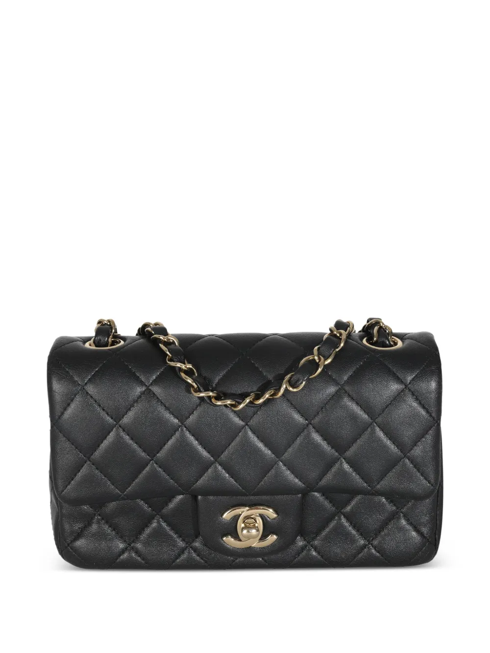 CHANEL Pre-Owned 2021-2023 フラップ ショルダーバッグ ミニ - ブラック CHANEL Pre-Owned 2021-2023 フラップ ショルダーバッグ ミニ - ブラック