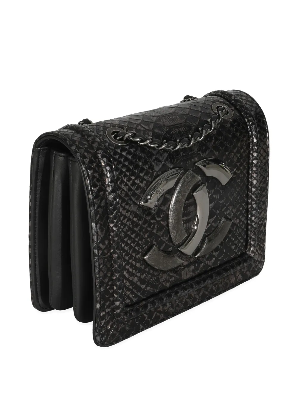 CHANEL Pre-owned 2017 Flap Bag Cc-logo Shoulder Bag In Black