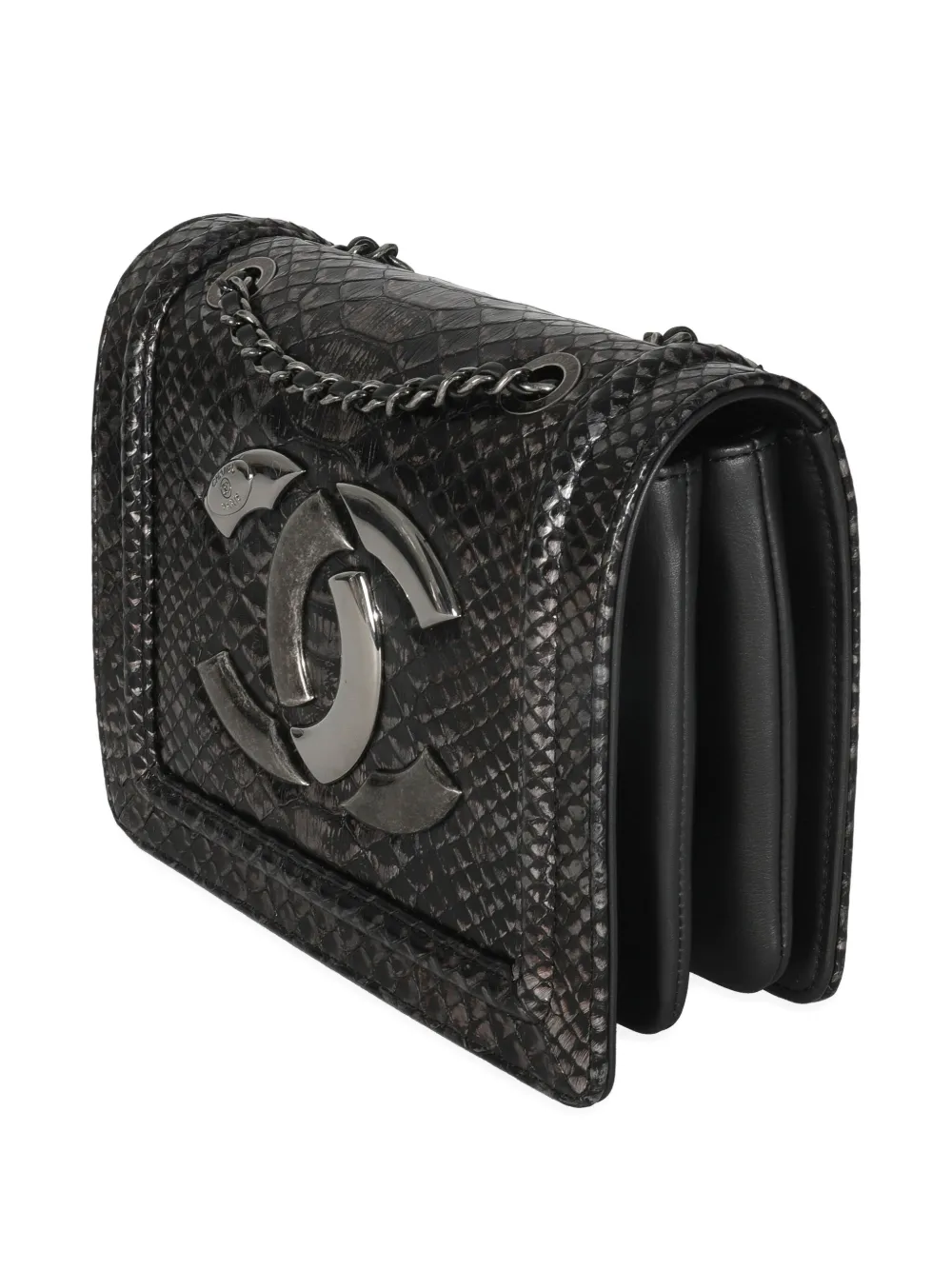 CHANEL Pre-owned 2017 Flap Bag Cc-logo Shoulder Bag In Black