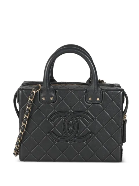 CHANEL Pre-Owned 2021-2023 Vanity Case diamond-quilted tote bag