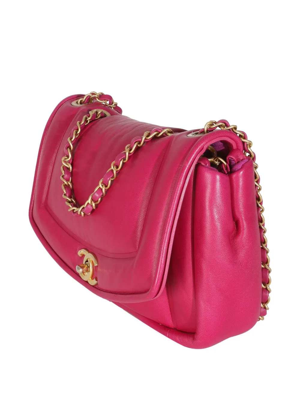 Pre-owned Chanel 2019 Small Flap Bag Chain-strap Shoulder Bag In Pink