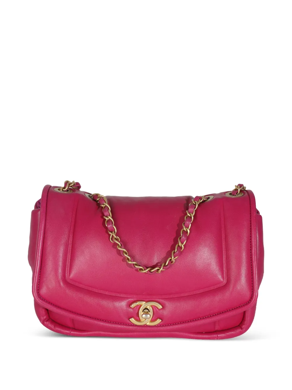 CHANEL Pre-Owned 2019 small Flap Bag chain-strap shoulder bag | Pink | Image 1