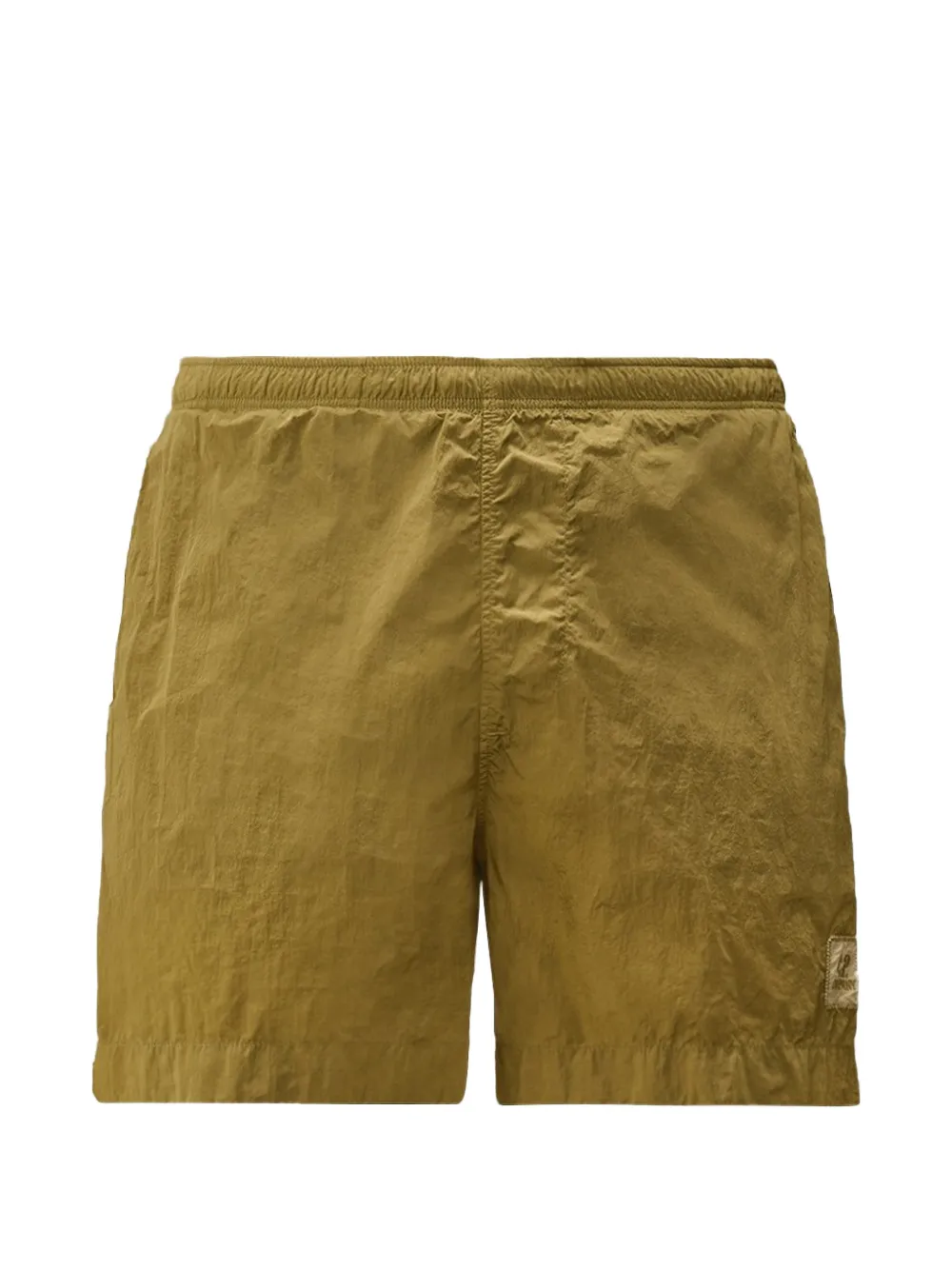 C.P. Company logo-patch swim shorts - Verde