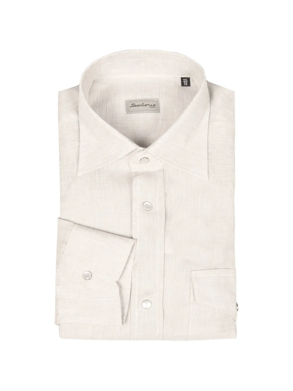 SARTORIO NAPOLI button pocket shirt - Toni neutri