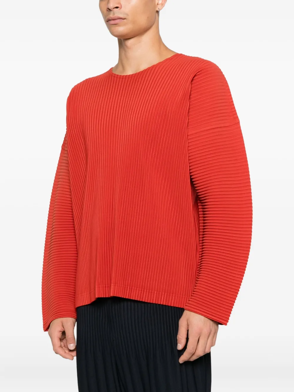 Homme Plissé Issey Miyake Geplooid T-shirt Rood