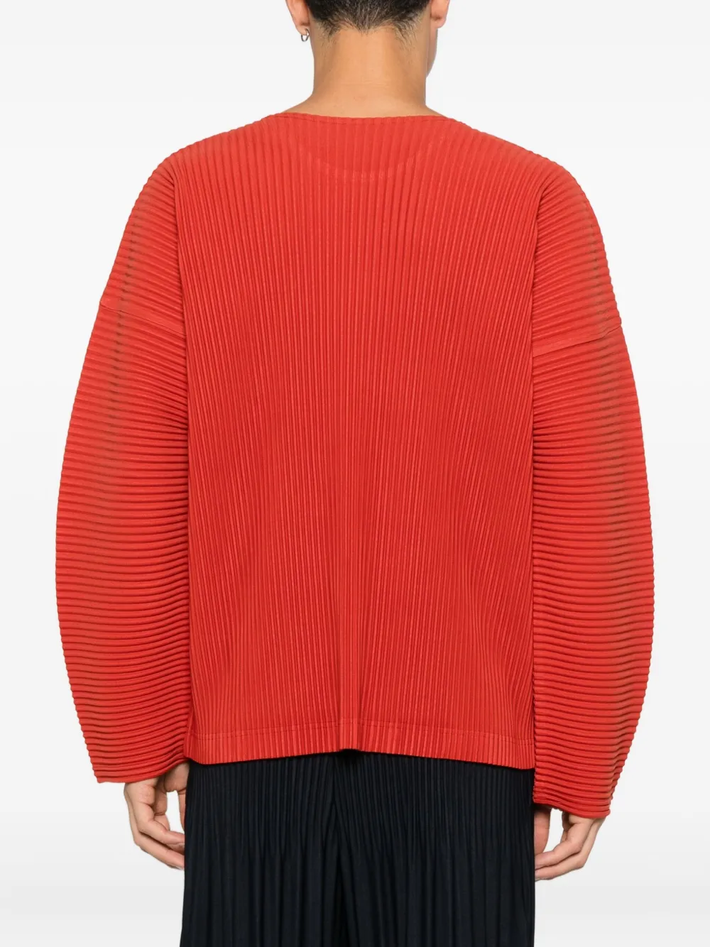 Homme Plissé Issey Miyake Geplooid T-shirt Rood