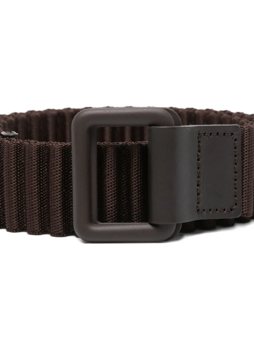 Homme Plissé Issey Miyake pleated square-buckle belt - Bruin