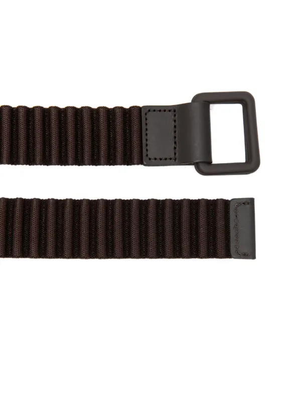 Homme Plissé Issey Miyake Pleated square-buckle Belt | Brown