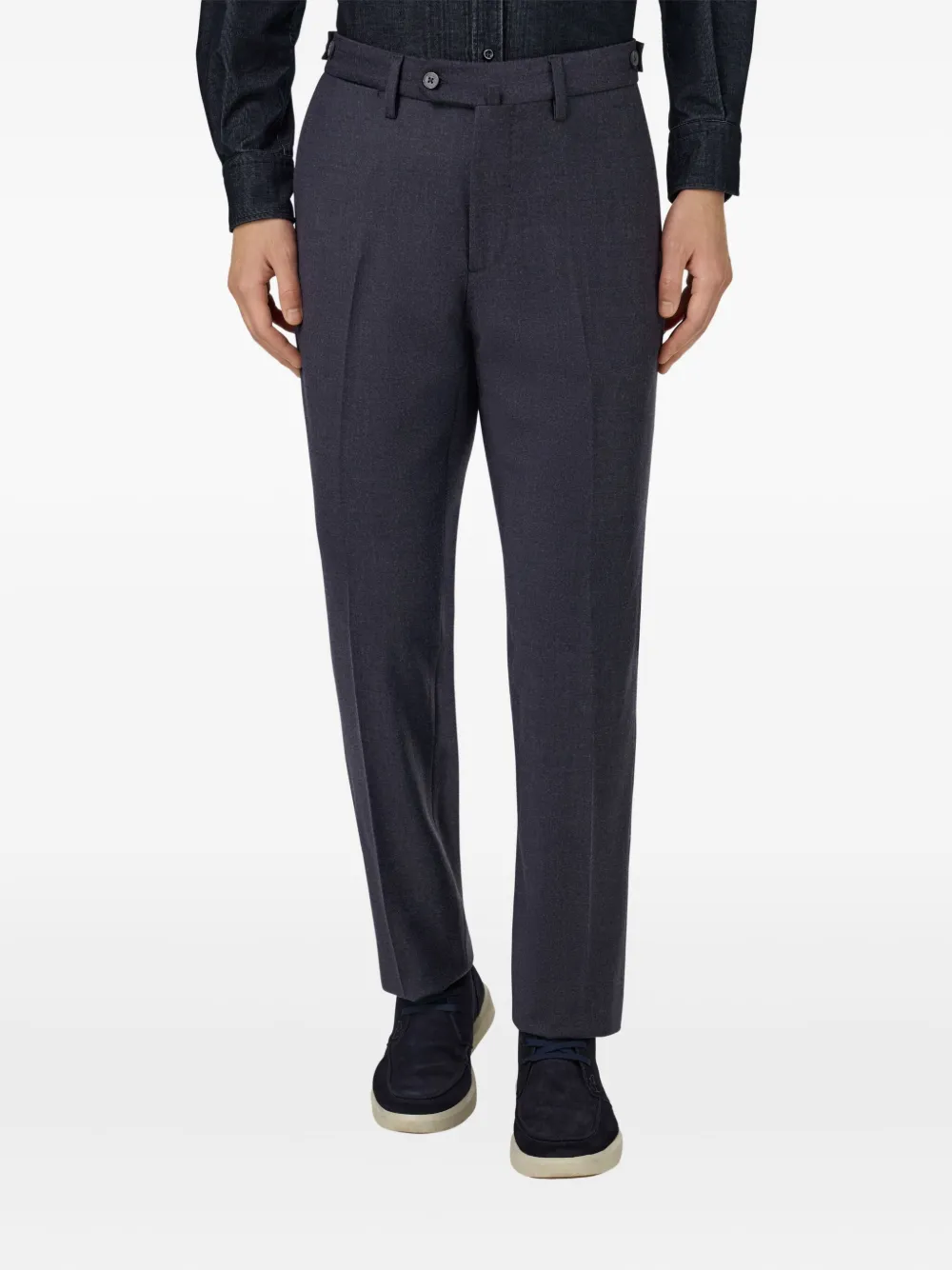 Boggi Milano Broek met knopen Grijs