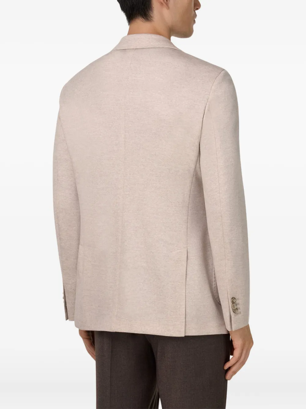 Boggi Milano Blazer met enkele rij knopen Beige