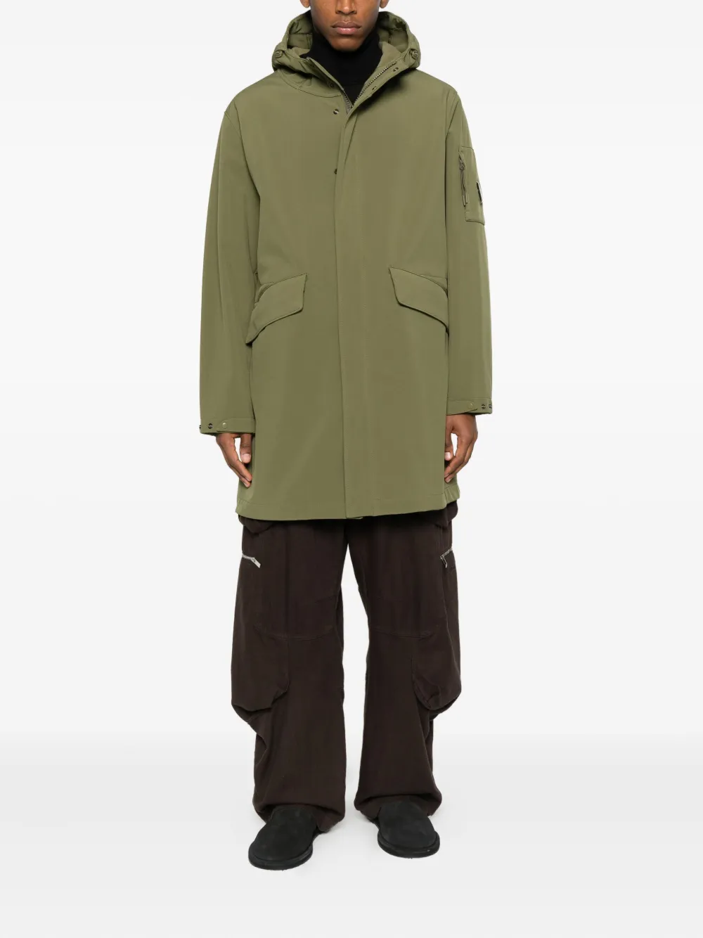 C.P. Company flap pocket hooded jacket | Single Breasted Coats | Image 2