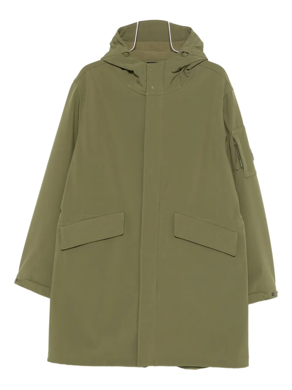 C.P. Company flap pocket hooded jacket - Verde