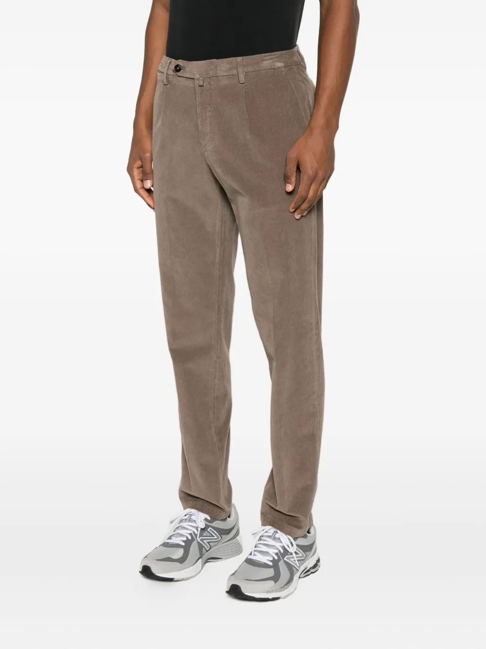 Briglia 1949 Ribfluwelen plooibroek Bruin