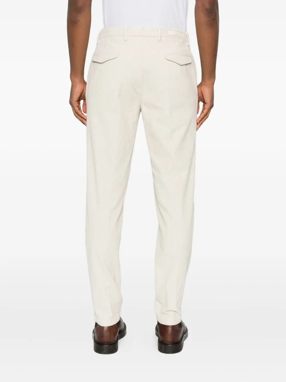 Briglia 1949 Ribfluwelen plooibroek Beige