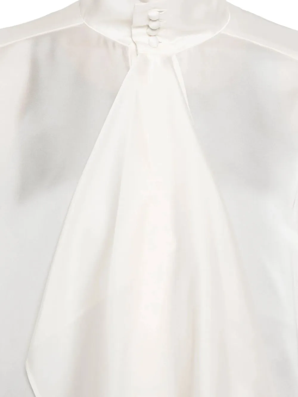 Sacai Ruffled Shirt In White