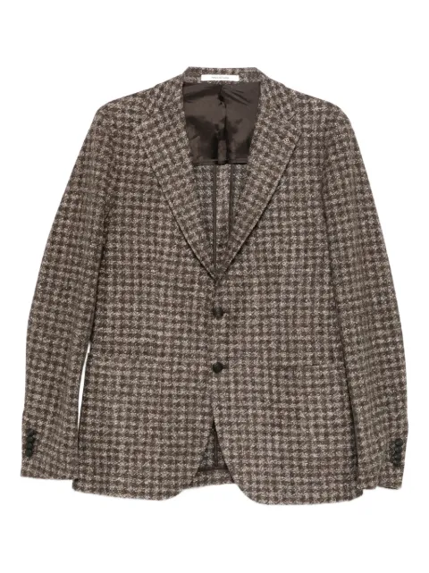 Tagliatore houndstooth button blazer
