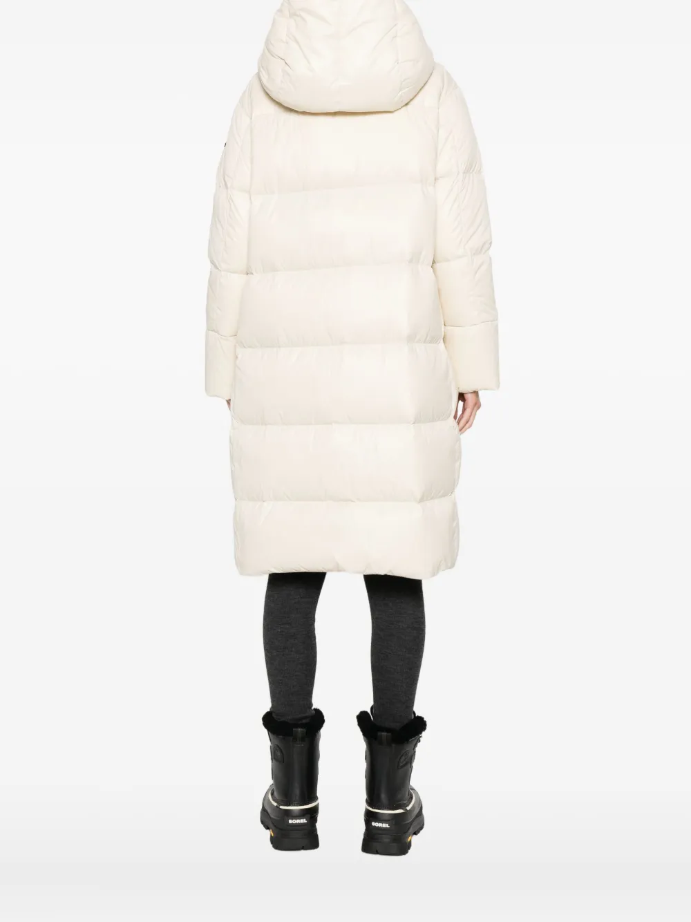 Peuterey Hooded Zip Coat In White