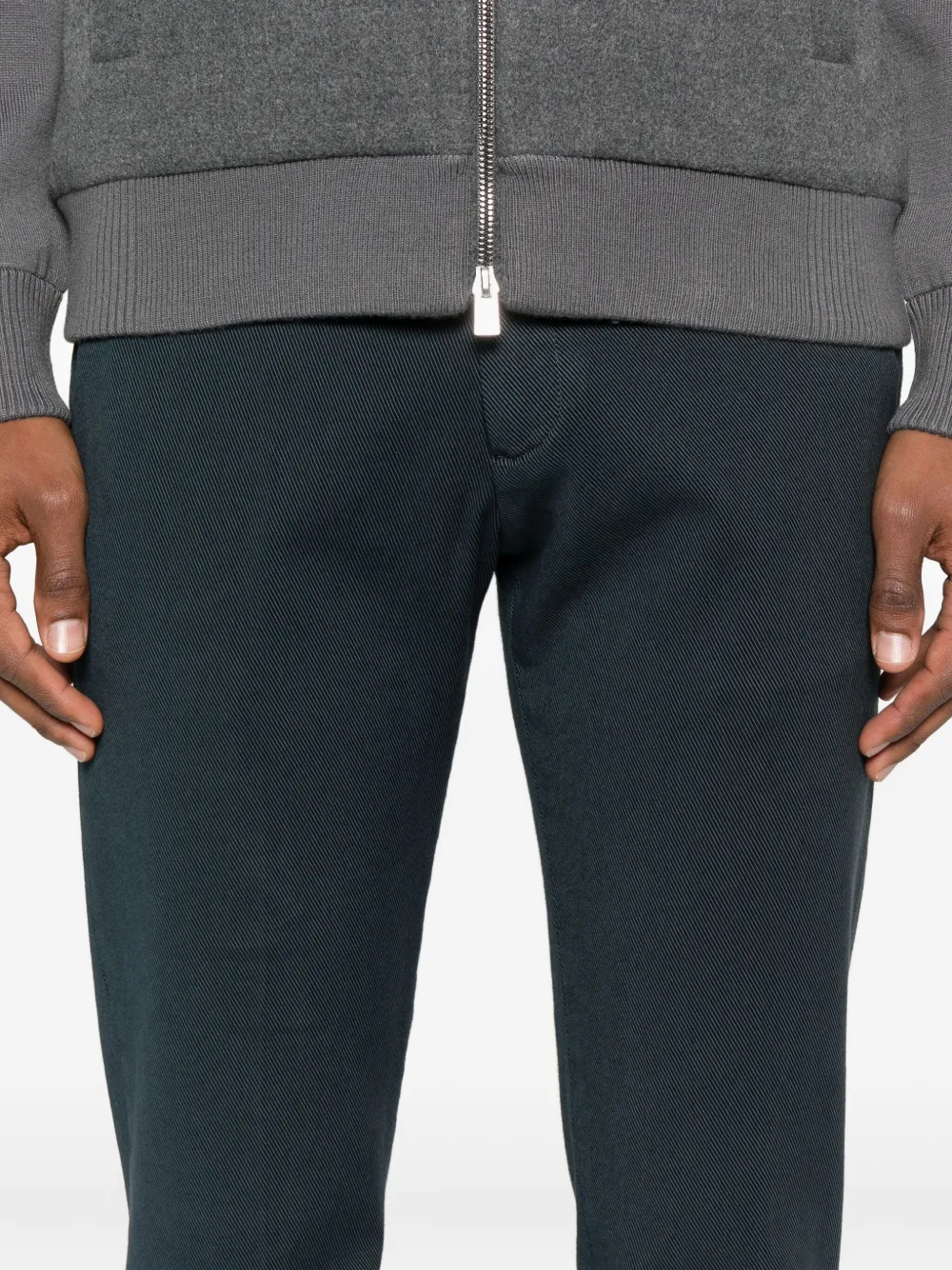 Briglia 1949 Broek met omgeslagen pijpen Blauw