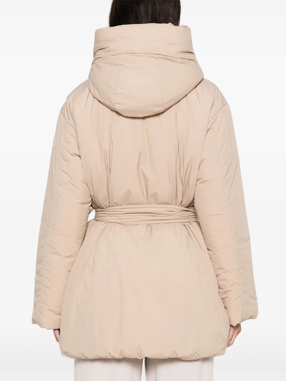 Peuterey Jas met zak en ceintuur Beige