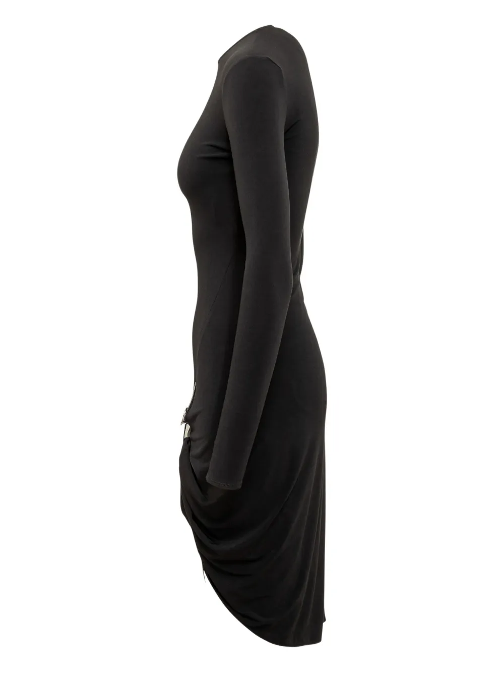Coperni Dress With Side Buckle In Black
