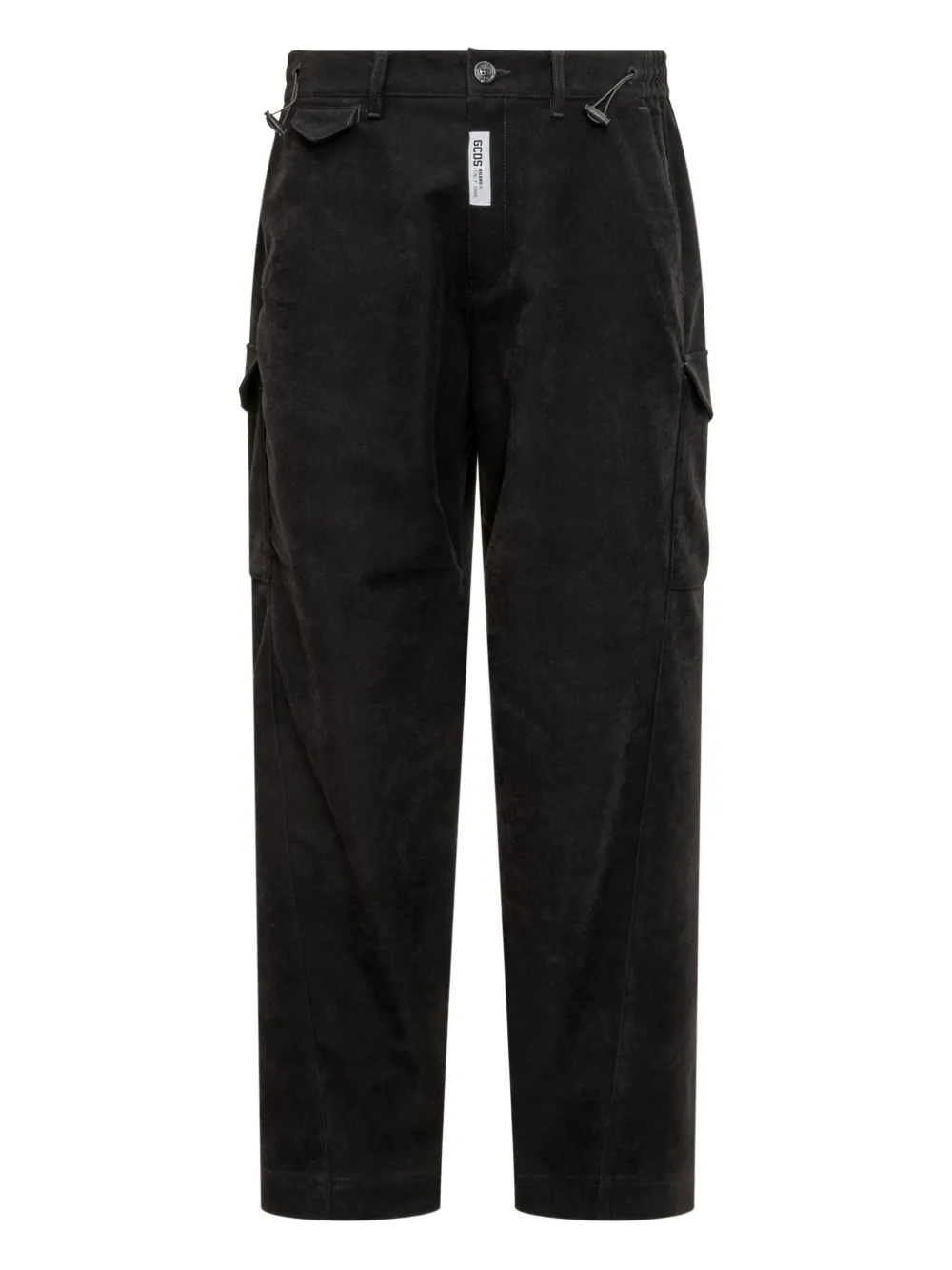 GCDS back flap pockets cargo trousers | noir | Image 1