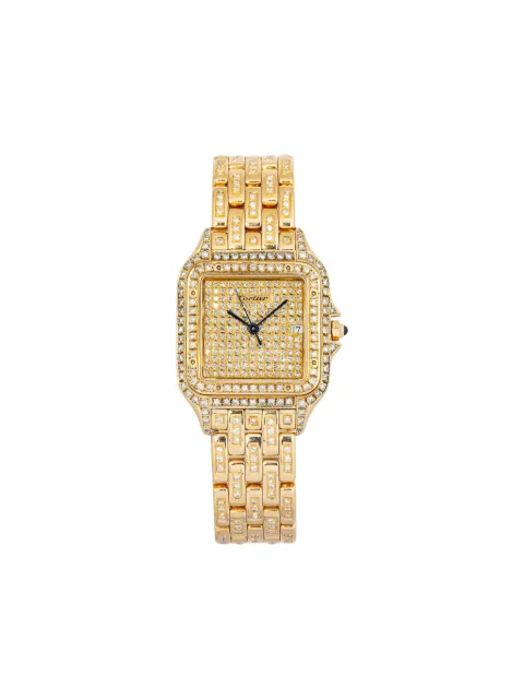 Cartier montre Panthere 27 mm en or 18ct à diamants