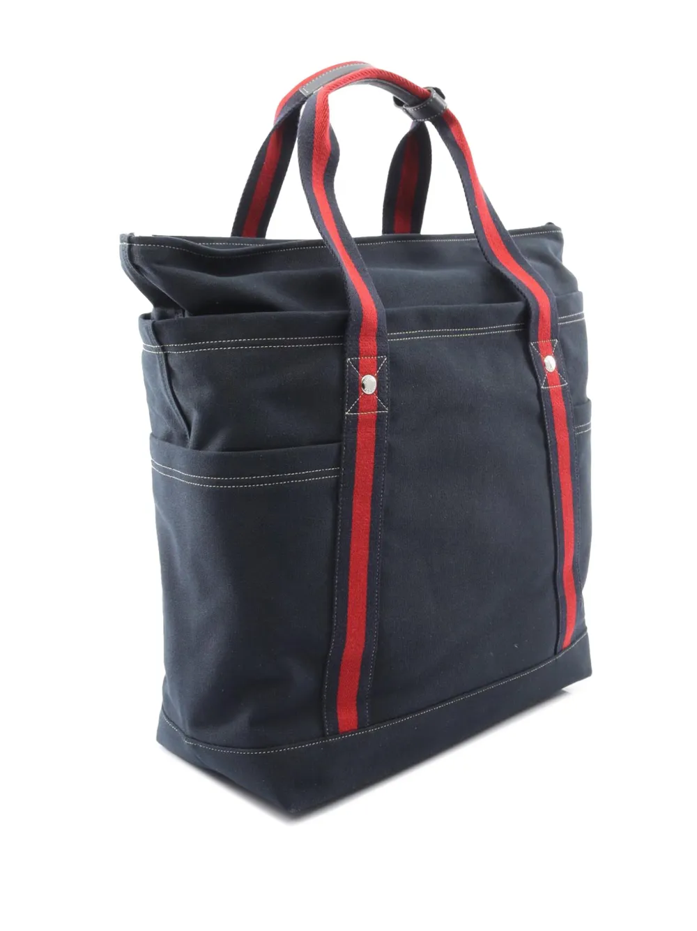 2016-2025 Canvas Crest-Print Sherry Line Tote Bag