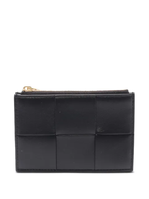 Bottega Veneta Pre-Owned باوتش عملات معدنية 'كاسيت ' جلد ماكسي بتصميم إنترشياتو وبسحاب 2012-2025