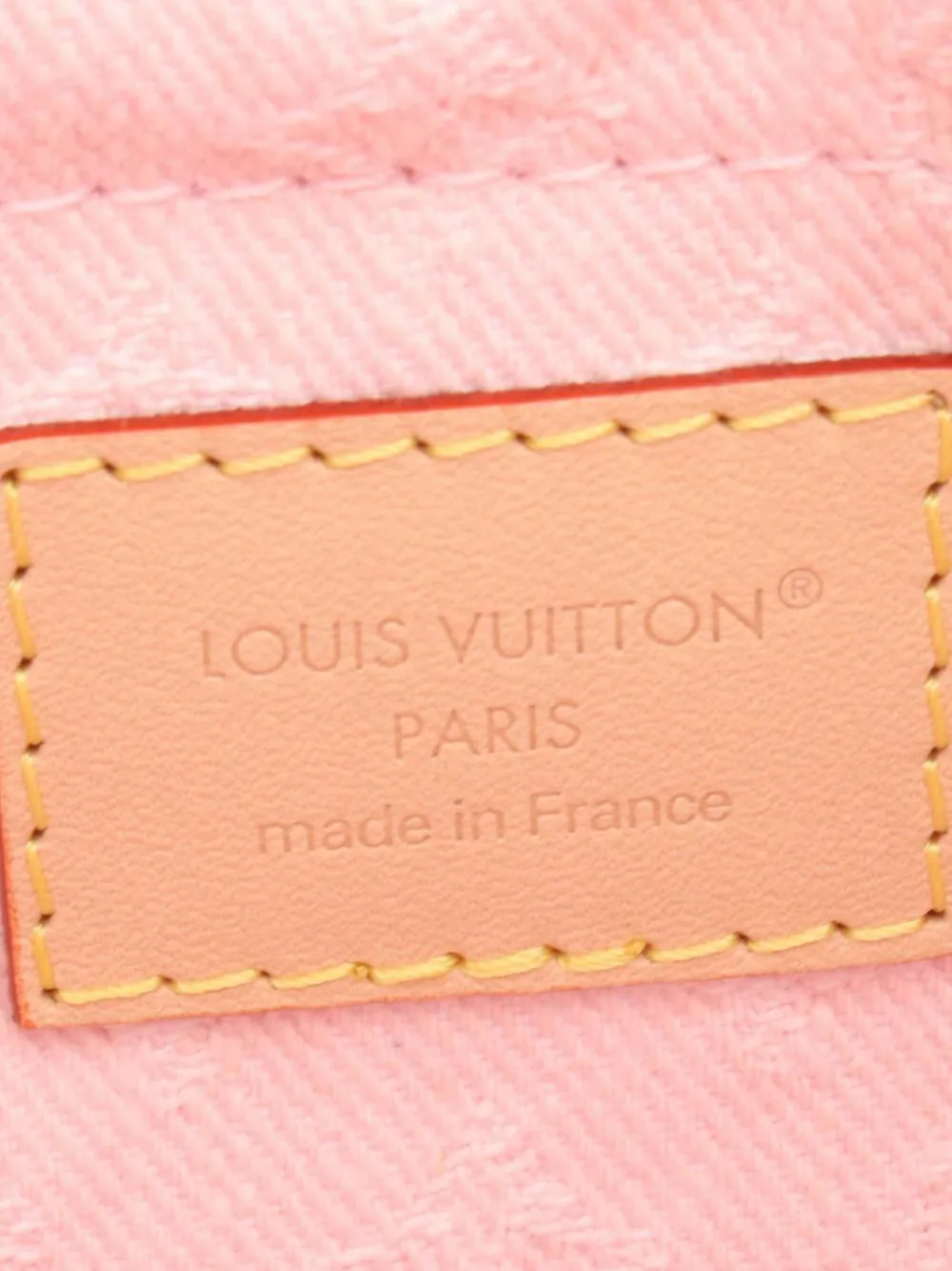 Pre-owned Louis Vuitton 2021-2025 Monogram Denim Sunset Crossbody Bag In Pink