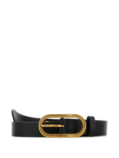 Miu Miu oval-buckle leather belt