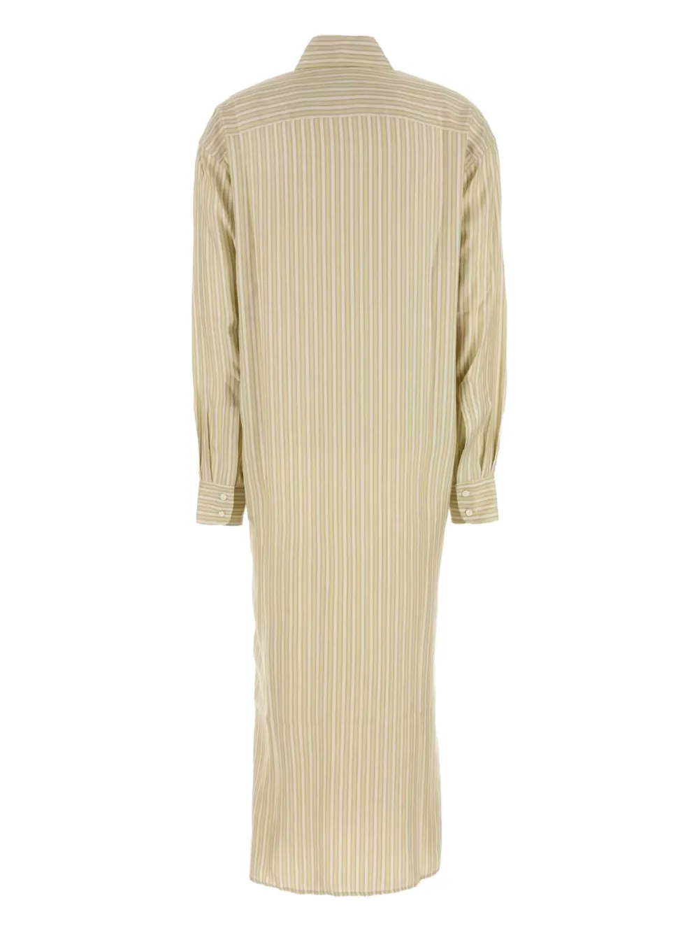 Le Kasha striped-silk shirt dress - Beige