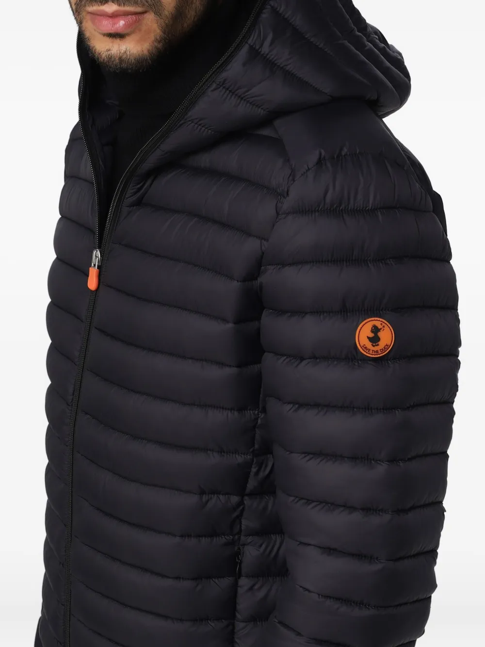 Save The Duck Donald jack met capuchon Zwart