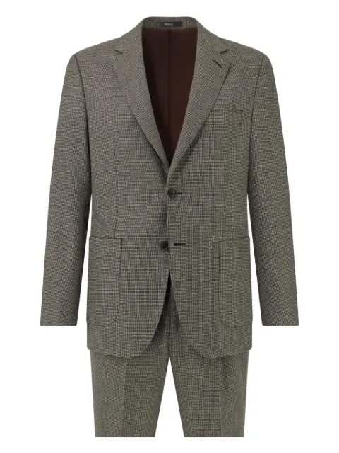 Boggi Milano houndstooth pattern suit