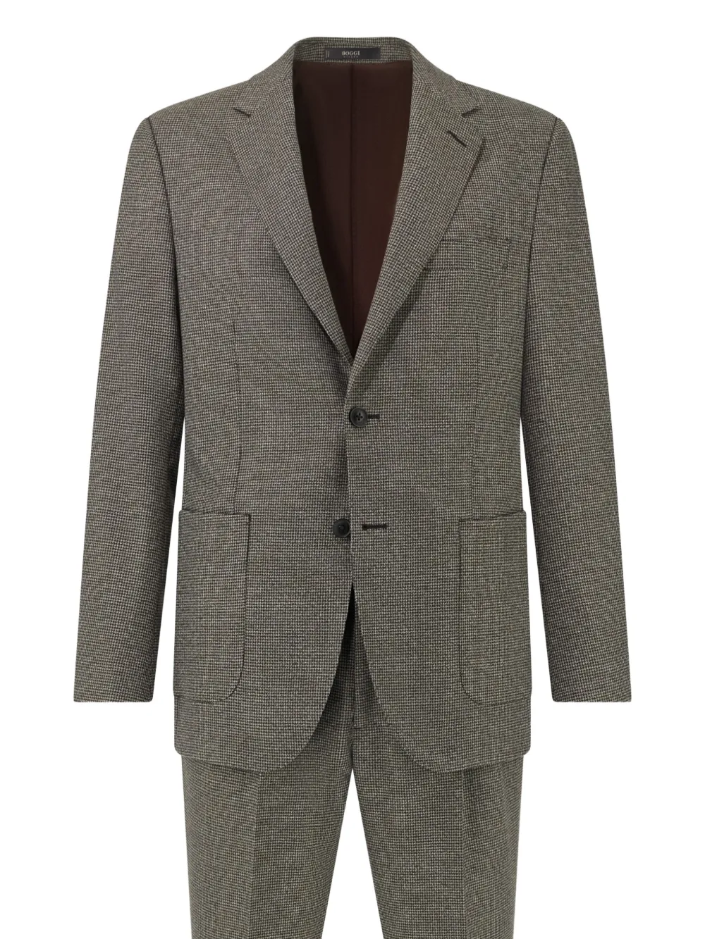 Boggi Milano tailleur à motif pied-de-poule | marron | Image 1